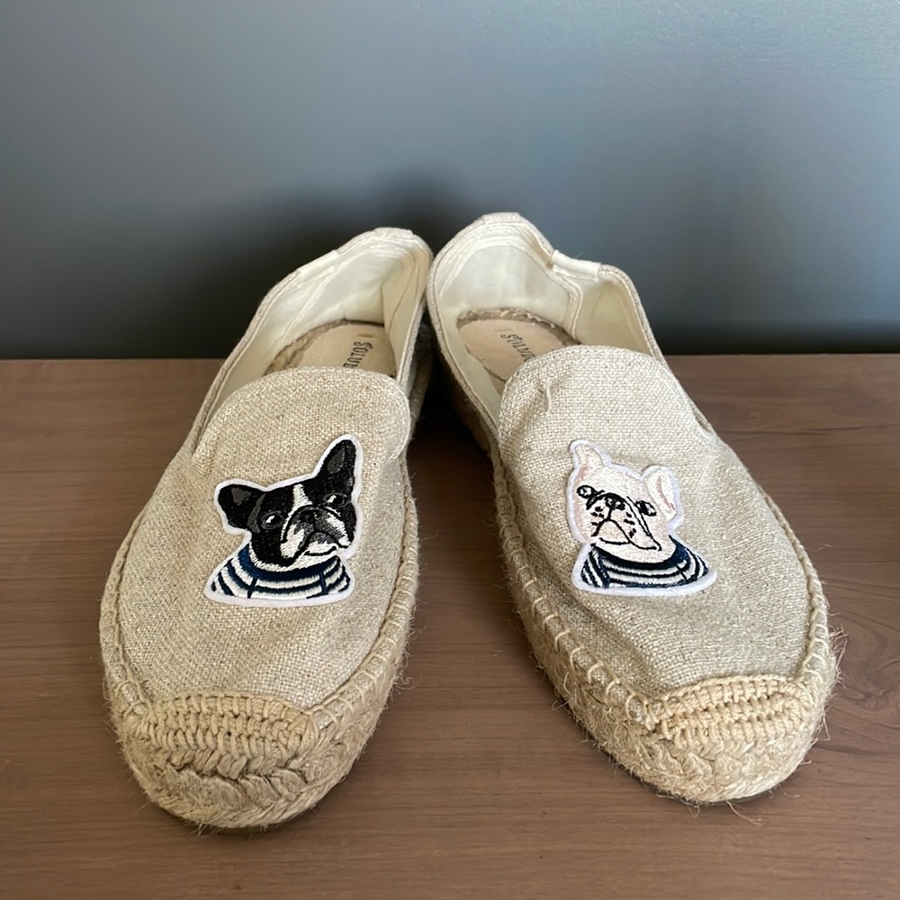 Soludos Frankie & Gigi French Bulldog Espadrilles